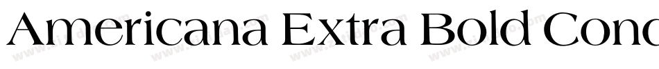 Americana Extra Bold Condensed BT1字体转换